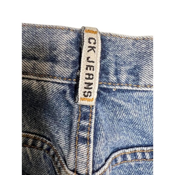 Calvin Klein Mens Classic Fit 100% Cotton Jeans Size 36 Double Stone Wash Denim - Picture 4 of 16